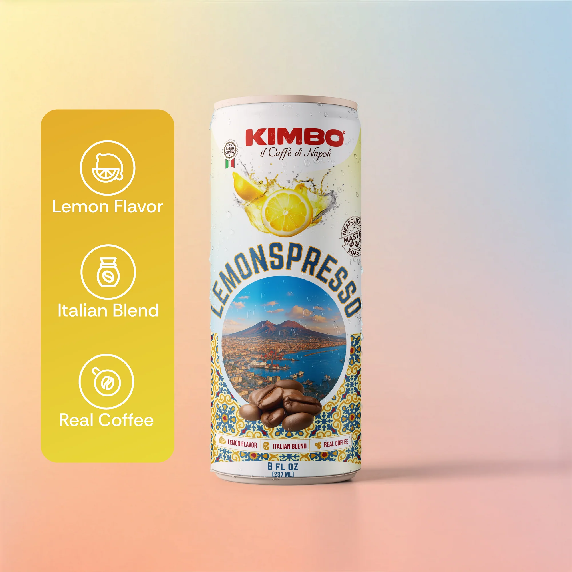 Kimbo LemonSpresso™ RTD 4 Can Pack - Image 4