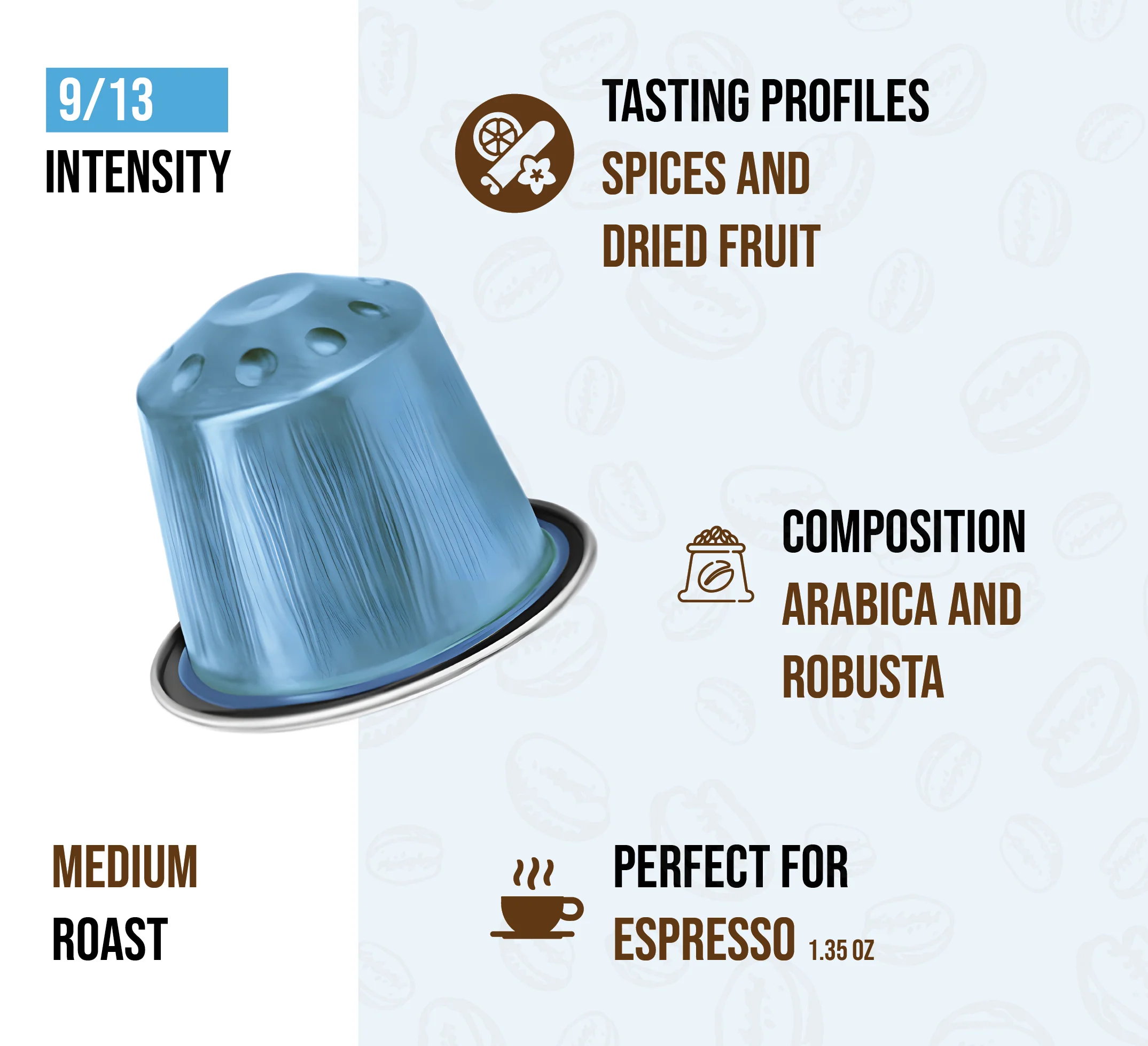 Decaf - Aluminum Capsules 10 Capsule Box - Image 3