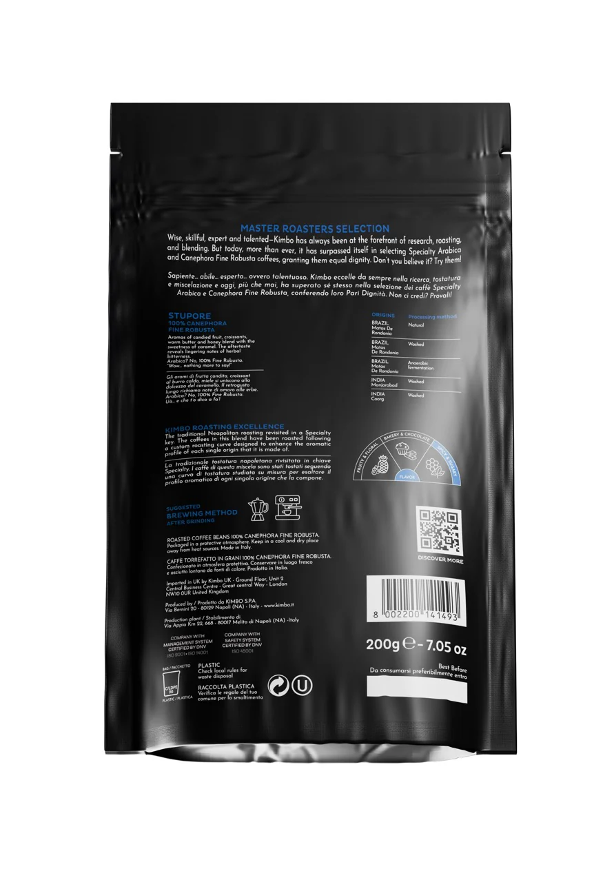 Sapiente - Stupore 100% Fine Robusta Coffee Beans 200g - Image 3